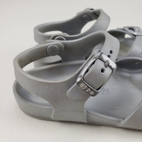 Birkenstock Rio Eva Girls Sandals Size 10-10.5 EU 28 Buckle Slip On Open Toe Kid - Picture 5 of 11